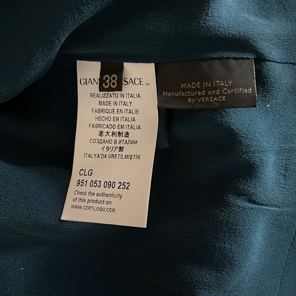 Versace double-buttoned mid-thigh length wool coat size 4 - Picture 13 of 16